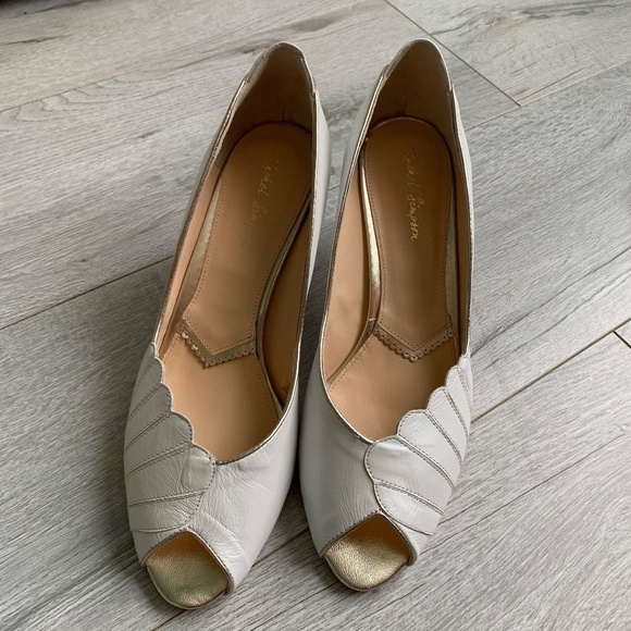 Rachel Simpson Ada Ivory peeptoe heels - Picture 2 of 9